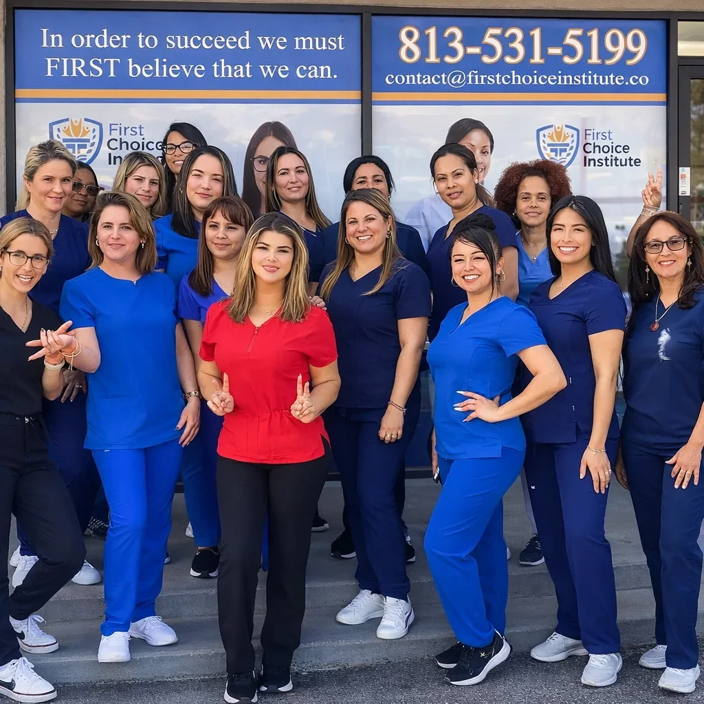 Official institute website image for First Choice Institute, a CNA training listing in Tampa, Florida