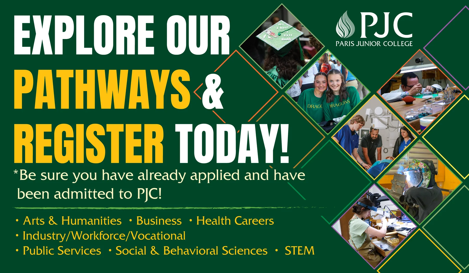 Official institute website image for Paris Junior College, a CNA training listing in Paris, Texas