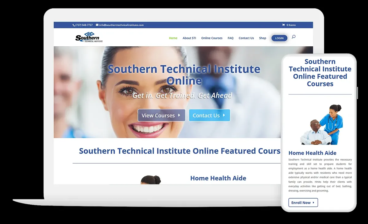 Official institute website image for Southern Technical Institute, a CNA training listing in Orlando, Florida